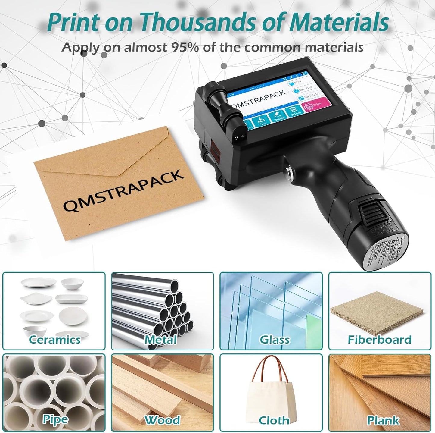 C10 Handheld Inkjet Printer Gun with Original Fast-Drying Ink Cartridge for Text Qrcode Barcode Batch Number Label Image Expiry Date Portable Printer for Any Surface (Non-Encrypted)