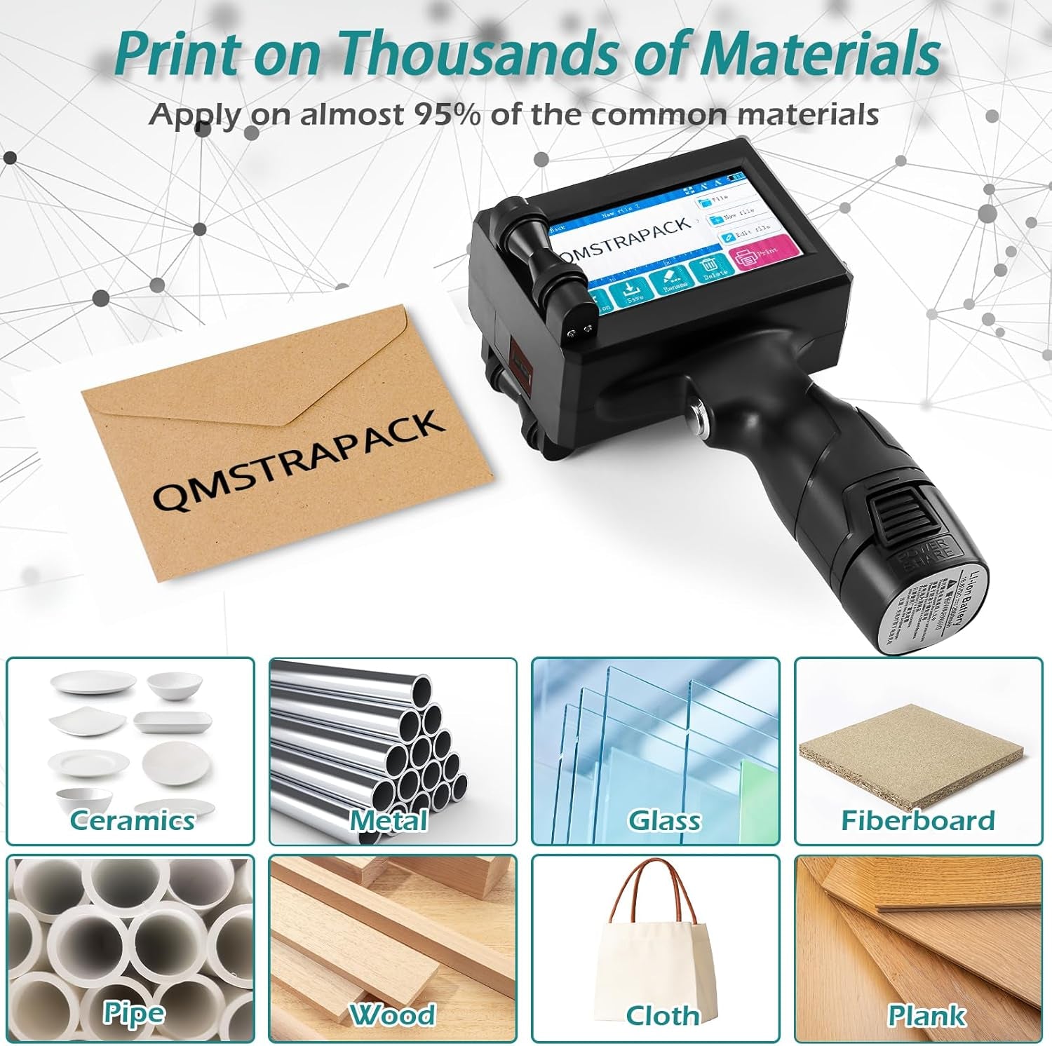 C10 Handheld Inkjet Printer Gun with Original Fast-Drying Ink Cartridge for Text Qrcode Barcode Batch Number Label Image Expiry Date Portable Printer for Any Surface (Non-Encrypted)