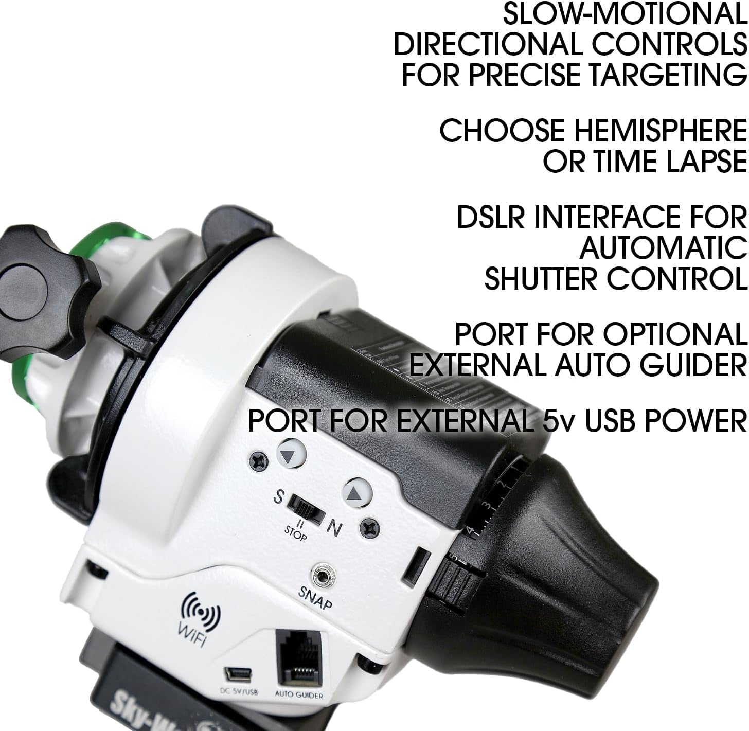Star Adventurer 2I Pro Pack – Motorized DSLR Night Sky Tracker Equatorial Mount for Portable Nightscapes, Time-Lapse and Panoramas – Wi-Fi App Camera Control – Long Exposure (S20512)