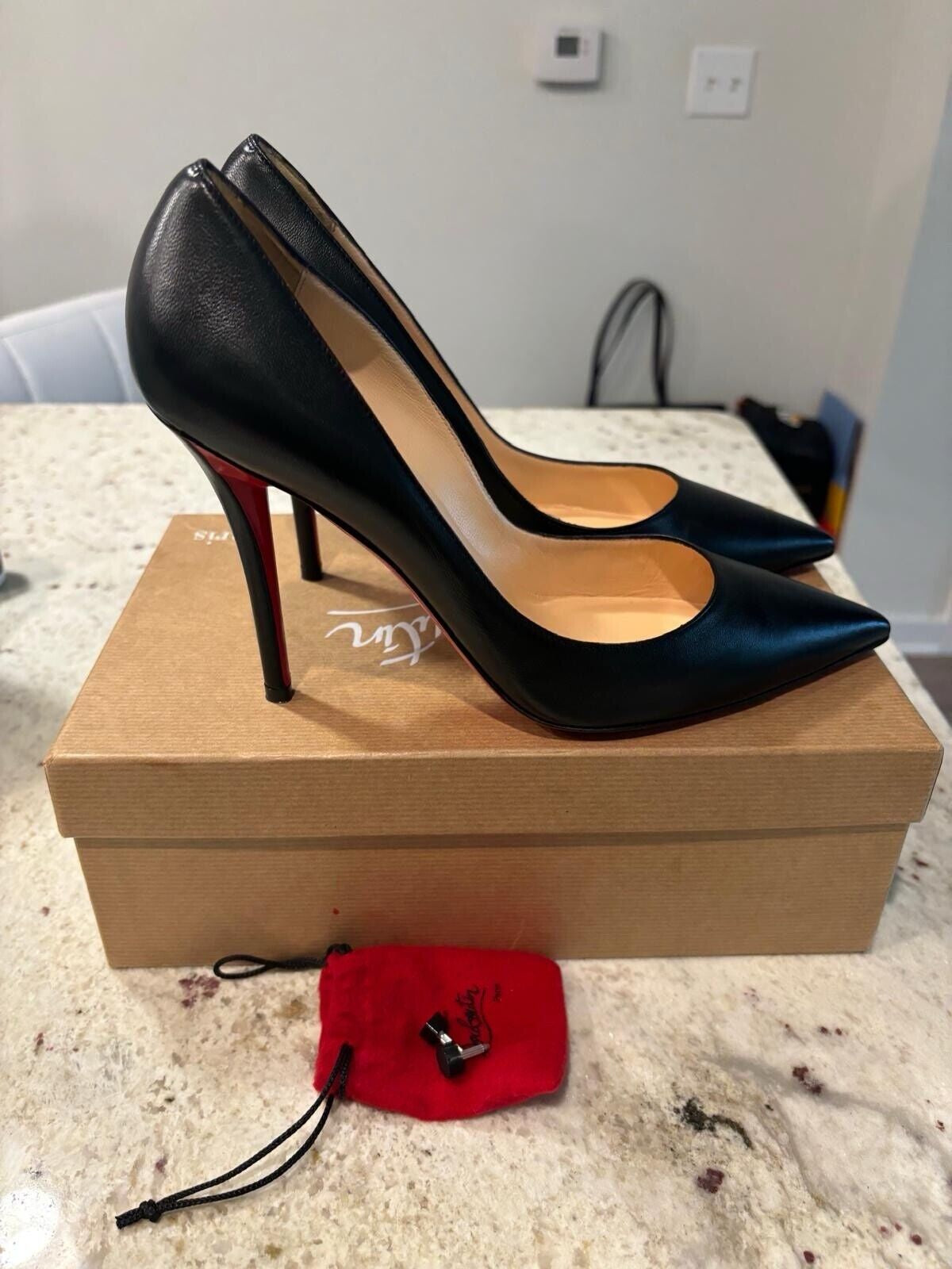 Christian Louboutin so Kate Pointed Toe Pump - Black, US7