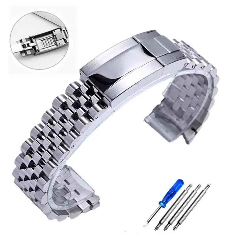 904L Jubilee Watch Band for Rolex Sub GMT Yacht Daytona Men Watch Strap Luxury Bracelet Mod Parts Replacement Accessories 20Mm