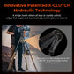 X Potato Jet Tribex Hydraulic Carbon Fiber Tripod, Fast Extend Camera Video Tripod with 4-Step Counterbalance Fluid Head, Step-Less Damping on Pan/Tilt, Load 13.2Lbs for Dslr(Standard Series)