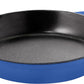 Pre Seasoned Chefs Pan Cast Iron Skillet Frying Safe Grill Cookware for Indoor & Outdoor Use (Blue, 8 Inch (Pack of 1))