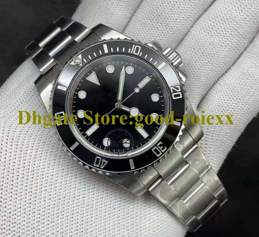 Mens Blue Black Green Ceramic Bezel Watch Automatic Cal.3135 Watches Men Dive Sport 904L Stainless Steel 3130 Yellow Gold VSF Wristwatches Diver'S 28800 Vph/Hz