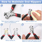 Jewelry Pliers, End Cutting Pliers End Nippers for Zipper Install Stops Repair