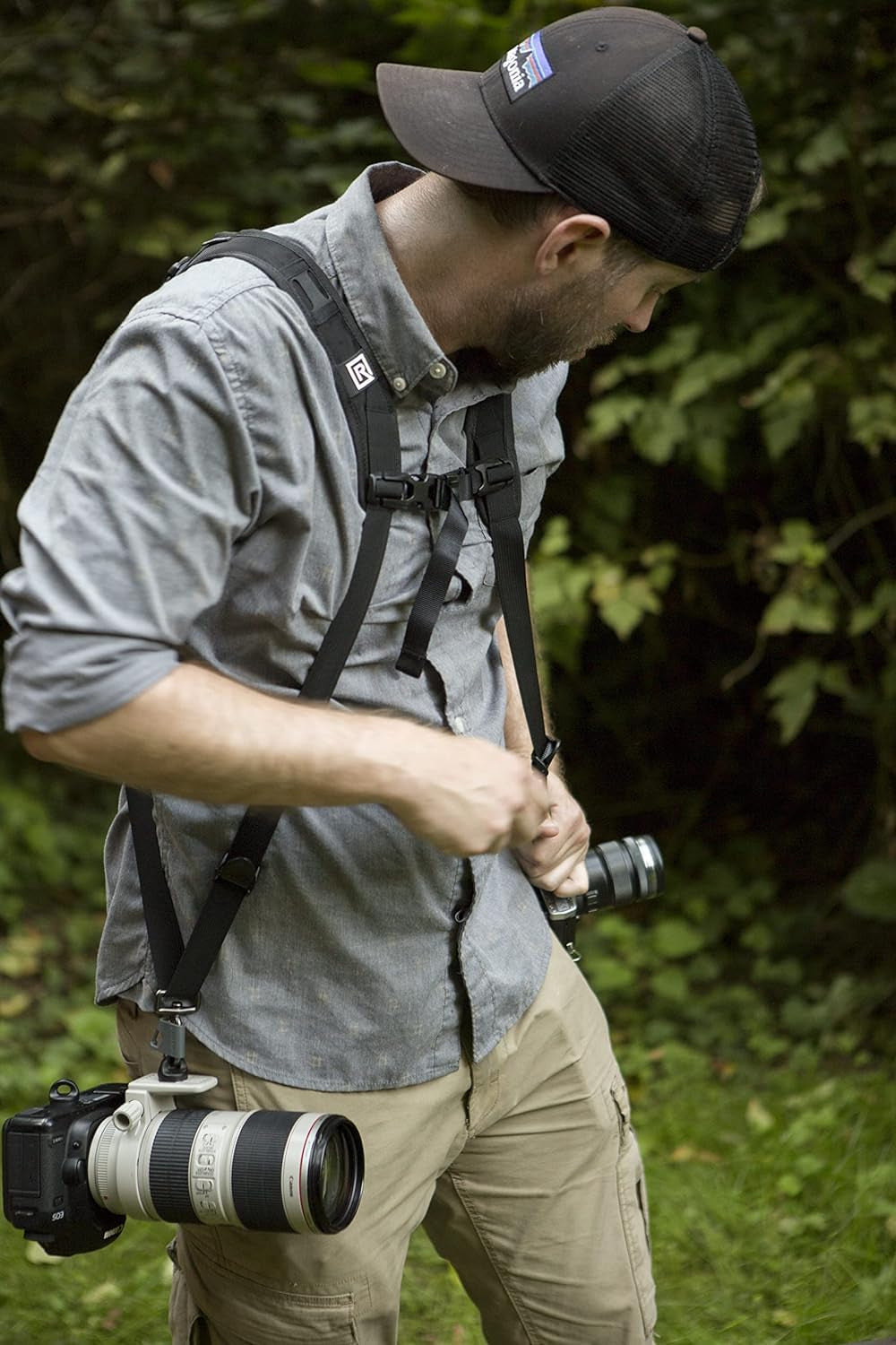 Double Breathe Camera Harness, Trusted Design for One or Two SLR, DSLR, Mirrorless Cameras