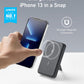 633 Magnetic Battery, 10,000Mah Foldable Wireless Portable Charger, 20W USB-C Power Delivery Power Bank with Stand, Magsafe-Compatible for Iphone 16/15/14/13/12 Series