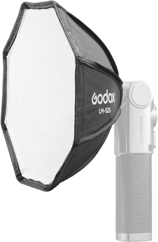 LM-S25 Mini Octagonal Softbox Diffuser Compatible with  Lux Master Retro Camera Flash