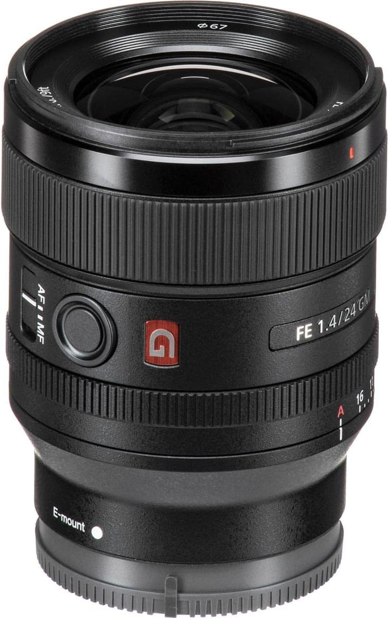 E-Mount FE 24Mm F1.4 GM Full Frame Wide-Angle Prime Lens (SEL24F14GM), Black