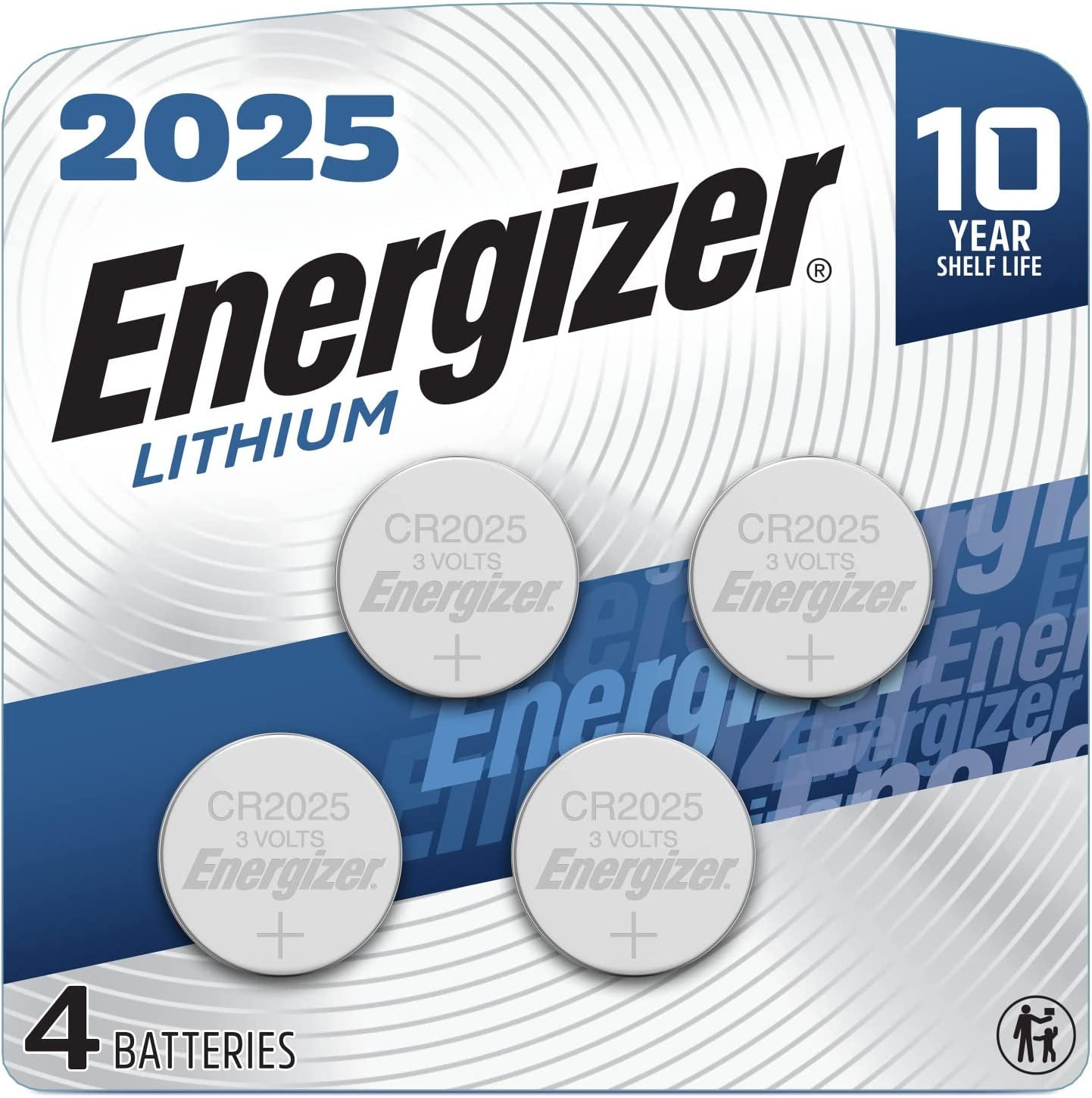 2025 Batteries (4 Pack), 3V Lithium Coin Batteries