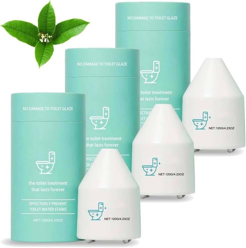 Krazy Clean Toilet Cleaner, Krazy Klean Pro Toilet Cleaner 10 Year Toilets Cleane, Automatic Long-Lasting Cleane Fresh Scent, Crazy Toilets Water Treatment Gel Kit, No Scrubbing Required(3Pcs)