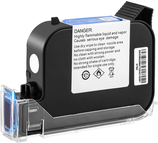 1PC Original 42Ml Solvent Ink Cartridge Replacement for Handheld Inkjet Printer Z10/C10/M10/M12/M11, High Adhesion and Quick Dry, Compatible for 0.5Inch/12.7Mm Nozzle Coding Machine (White)