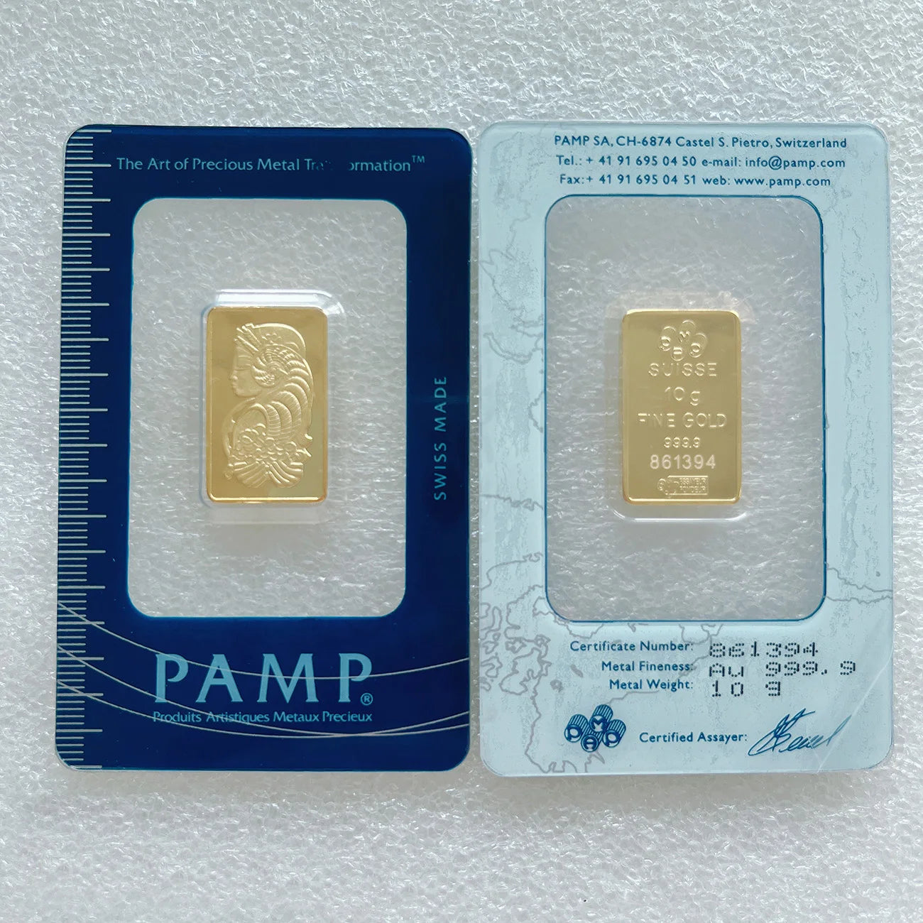 (Link 1) 1Oz/2.5G/5G/10G/20G/50G/100G Copper Bar 24K Gold Plated Bullion Ingot (Sealed Packaging) Non-Magnetic Unique Serial No.