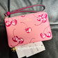 NWT COACH Corner Zip Wristlet with Cherry Print CR819