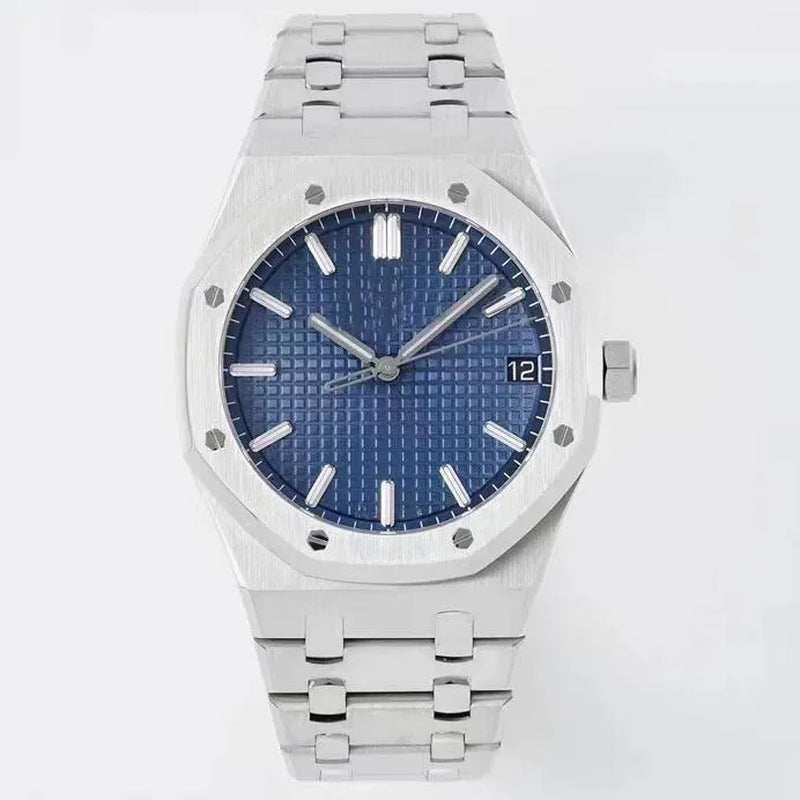 41Mm Men'S Watches Men Automatic Cal.4302 Movement Watch Dive Zf Stainless Steel Solid Band 24 Jewel Silver Gray Blue Black Auto Date Zff 28800 Vph Hz Wristwatches