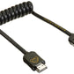 ATOMFLEX PRO HDMI Coiled Cable (Full to Full 30Cm) HDMI 2.0 Cable ATOM4K60C5