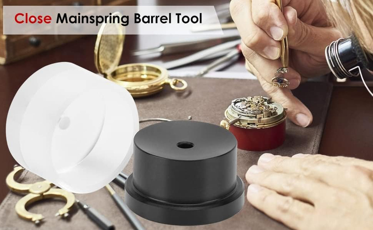 Watch Close Mainspring Barrel Tool Professional Watchmaker Winder Repair Tool Watch Mainspring Press Spring Winding Mechanism Watch Repair Tool Accessories