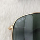 Ray-Ban Hexagonal RB3548 Gold Frame/ Green G15 Sunglasses