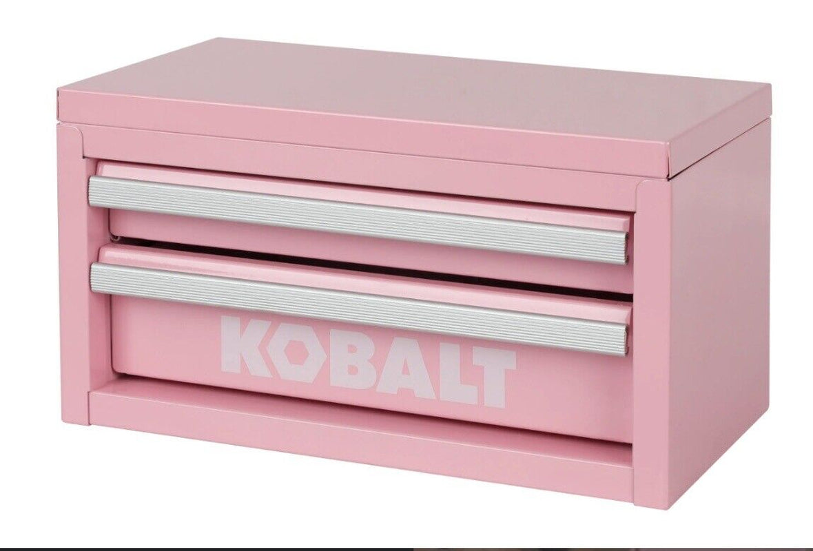 Kobalt Mini 2 Drawer Steel Tool Box Pink (54422) | 25Th Anniversary Fast Ship💖