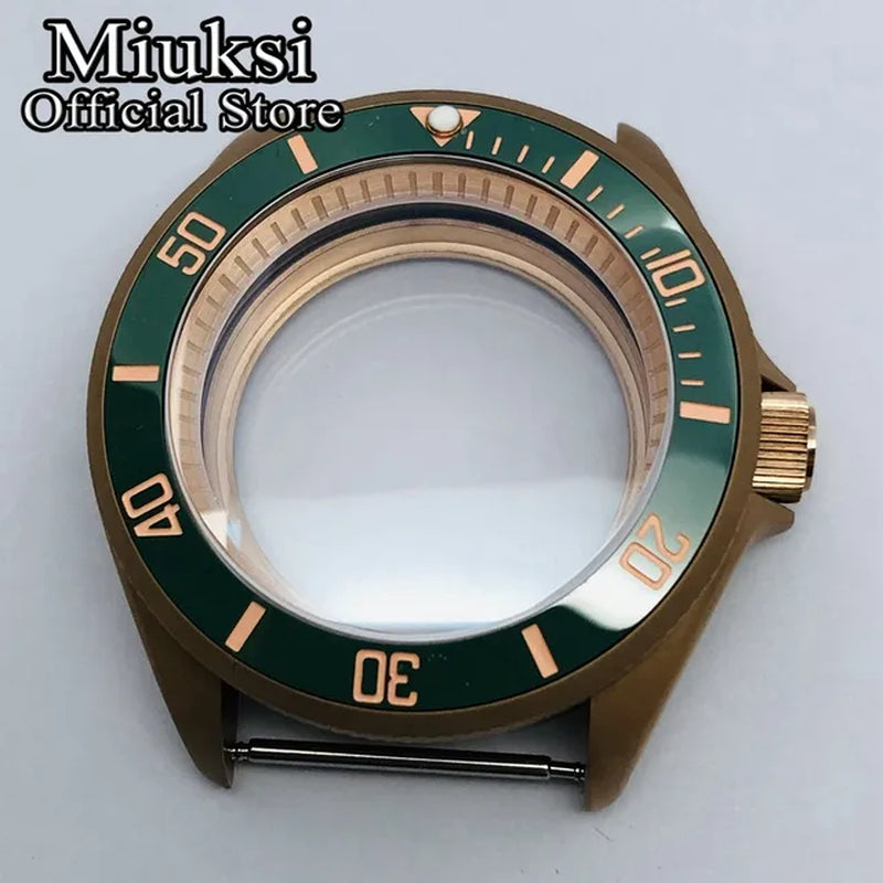 42Mm Watch Case Domed Sapphire Glass Ceramic/Titanium Bezel 200M Water Resistant Fit NH35 NH36 Movement