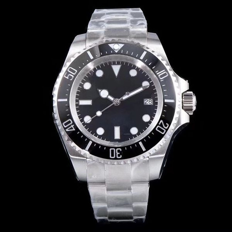 ST9 D-Blue Dial Men Watch Sea-Dweller Ceramic Bezel 44MM Sapphire Automatic Mechanical Diver Mens Watches Wristwatches