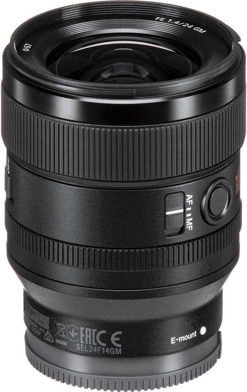 E-Mount FE 24Mm F1.4 GM Full Frame Wide-Angle Prime Lens (SEL24F14GM), Black
