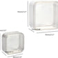 1Pc Floating Frame Box Coin Display Elasticity Membrane Jewelry Storage Box Dustproof for Bracelet Earring Antique Clear Floating Display Holder Elasticity Membrane Jewelry Storage Box (40Mm)