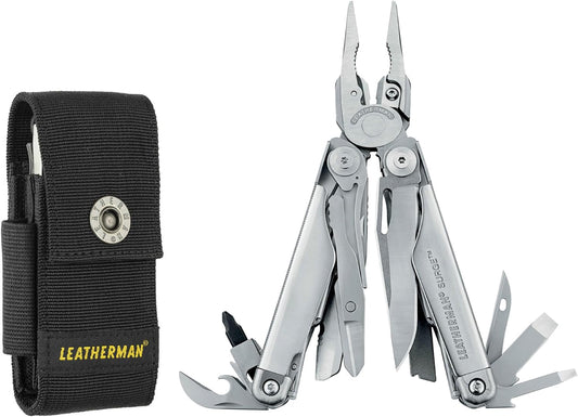 , Surge, 21-In-1 Heavy-Duty Multi-Tool for Work, Home, Garden, DIY & Auto, Stainless Steel with Premium Nylon Sheath