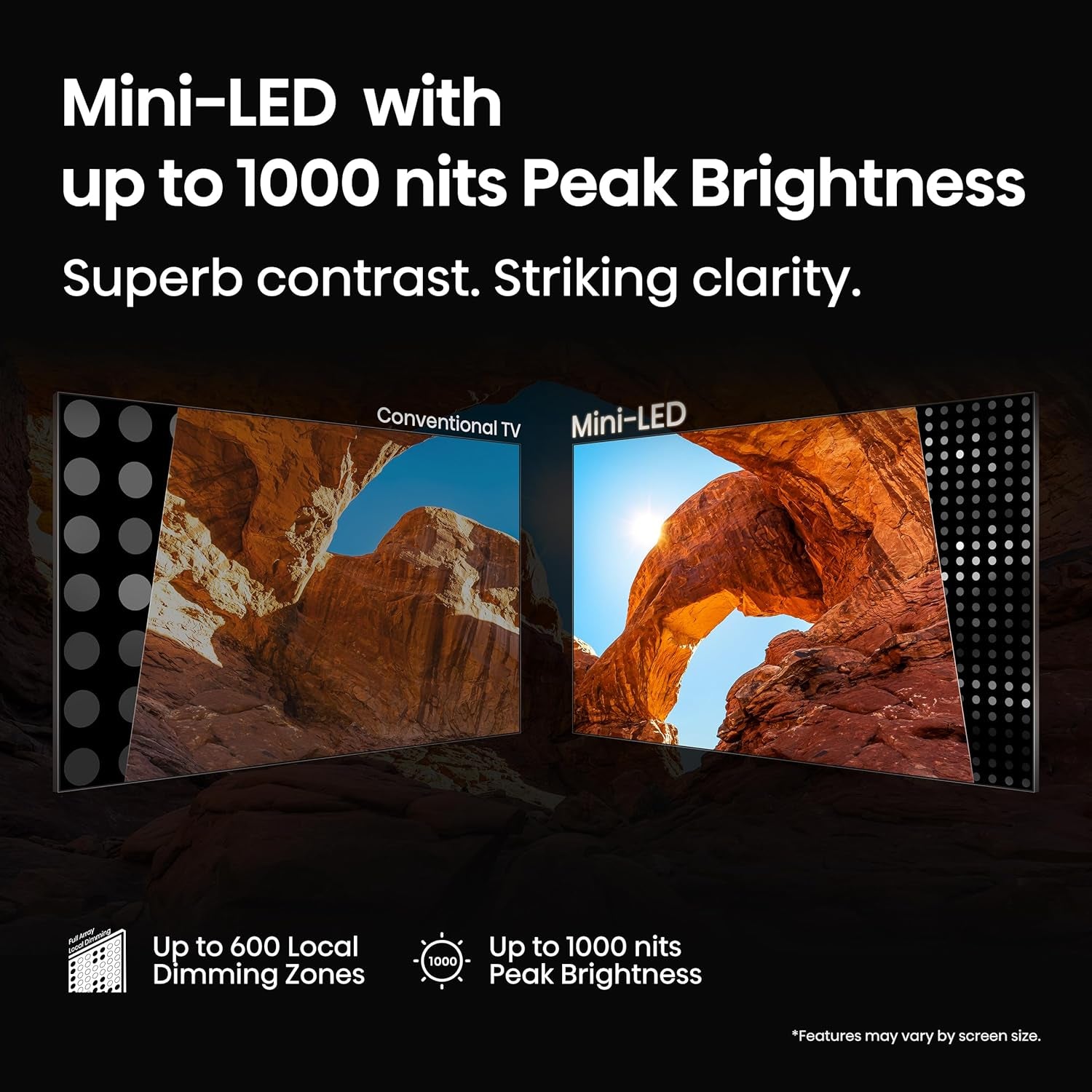 55" Class U6 Series Mini-Led 4K UHD Smart Fire TV (55U65QF, 2025 Model) - QLED, Native 144Hz, HDR10+, Dolby Vision IQ, Dolby Atmos, Game Mode Pro, ALLM, Alexa Built In, Black