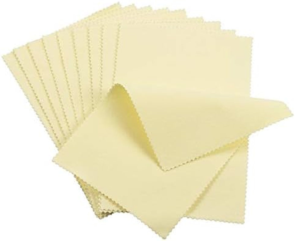 Polishing Cloths, Bulk Pack, for Silver, Gold, Brass and Copper Jewelry (5 Pack)
