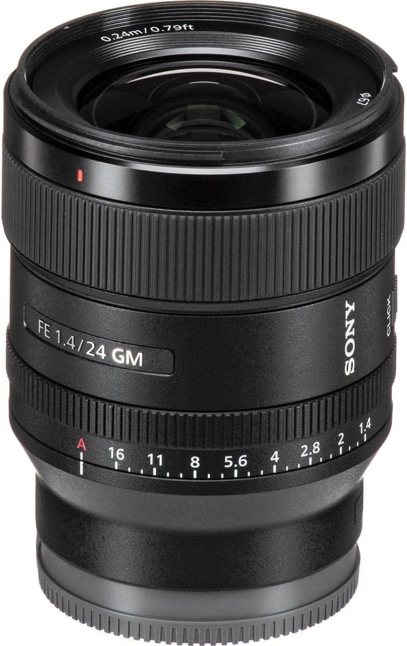 E-Mount FE 24Mm F1.4 GM Full Frame Wide-Angle Prime Lens (SEL24F14GM), Black