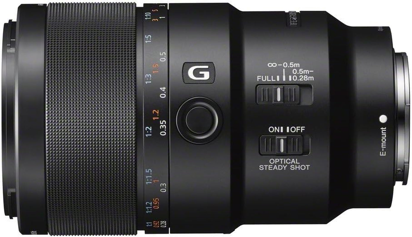 SEL90M28G FE 90Mm F/2.8-22 Macro G OSS Standard-Prime Lens for Mirrorless Cameras,Black