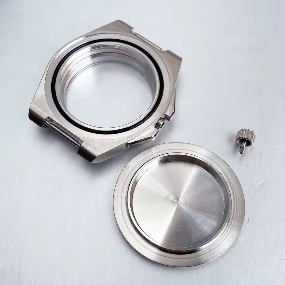 40Mm for Ingenieur IWC Style Mod Watch Case Sapphire Glass Fit NH35 NH36 Dive Men'S Wristwatch Accessories Parts Steel Bracelet