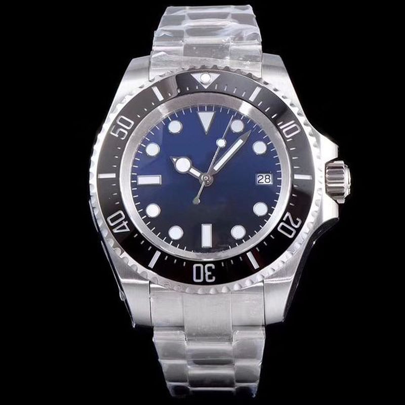 ST9 D-Blue Dial Men Watch Sea-Dweller Ceramic Bezel 44MM Sapphire Automatic Mechanical Diver Mens Watches Wristwatches