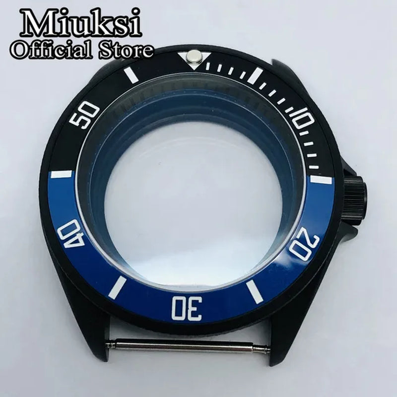 42Mm Watch Case Domed Sapphire Glass Ceramic/Titanium Bezel 200M Water Resistant Fit NH35 NH36 Movement