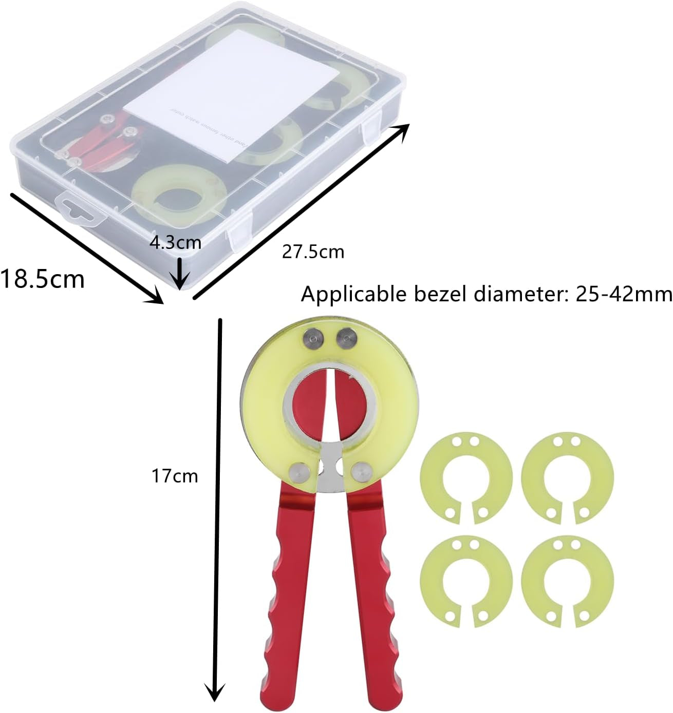 Watch Repair Kit Watch Bezel Ring Opener Removal Tools Watch Glass Changing Watchmaker'S Repair Tool Set Watch Accessories