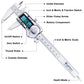 Digital Caliper, Calipers 6 Inch Measuring Tool with Stainless Steel, IP54 Splash Proof Protection Design, Easy Switch from Inch Metric Fraction, Large LCD Screen (150Mm)