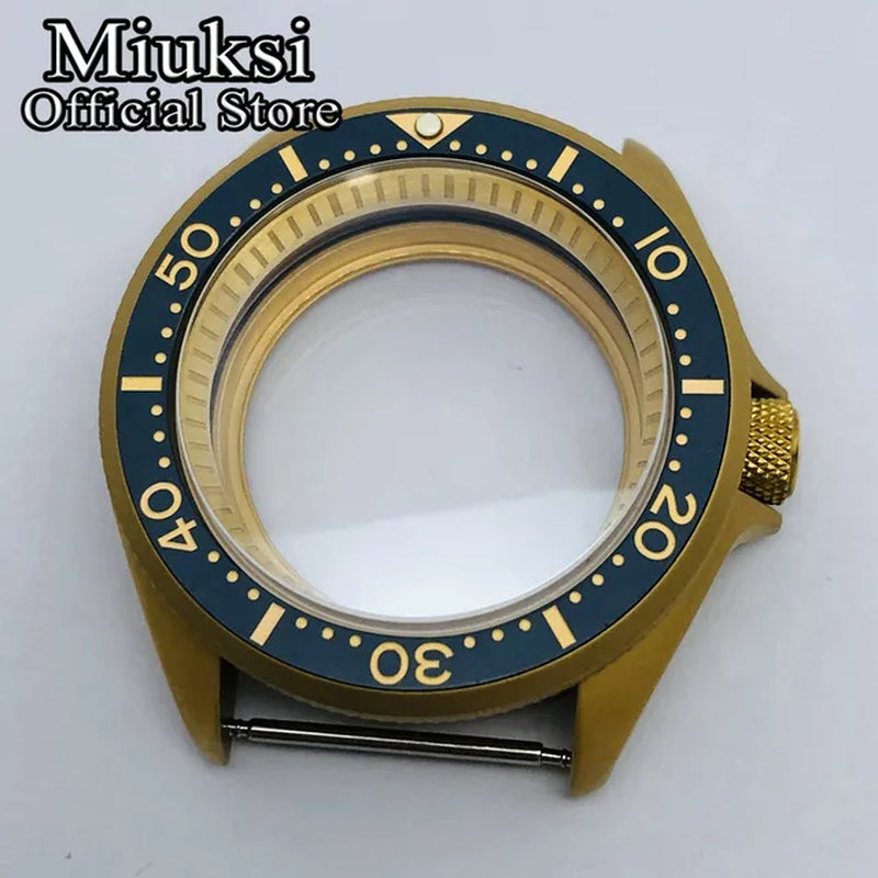 42Mm Watch Case Domed Sapphire Glass Ceramic/Titanium Bezel 200M Water Resistant Fit NH35 NH36 Movement