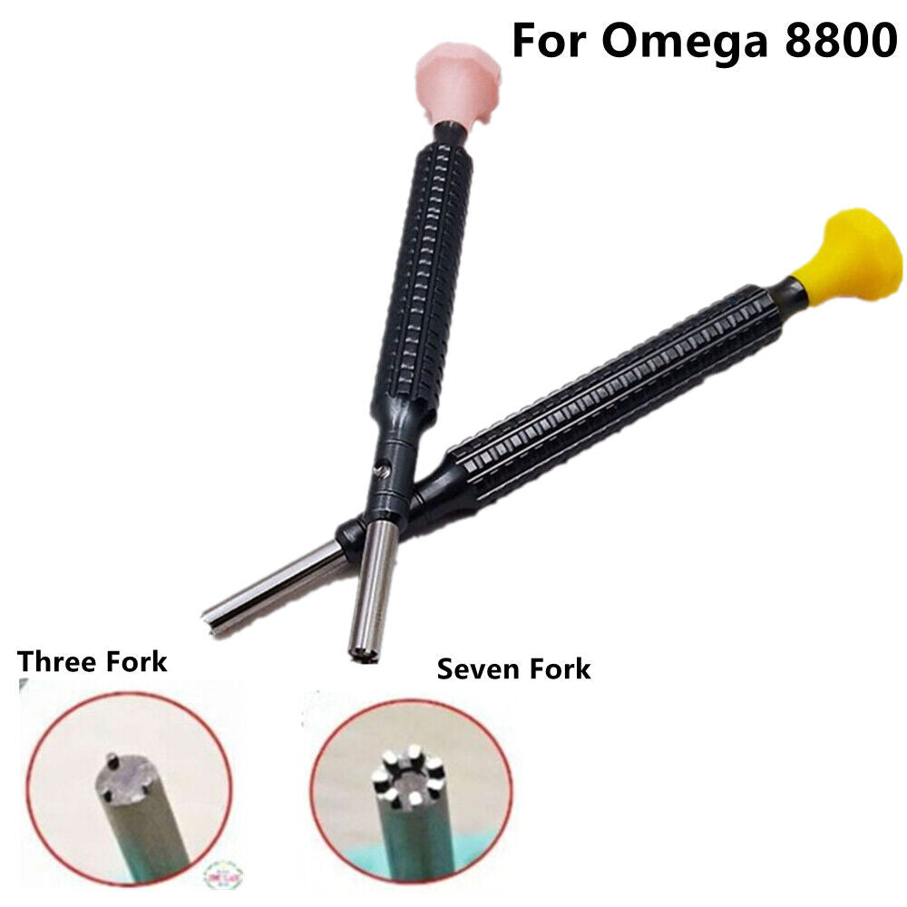 Professional 3 Spokes+7 Spokes Watch Movement Rotor Screwdriver for Omega 8800 A