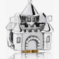 New Pandora Happily Ever Fantasy after Castle 791133PCZ Charm /W Pouch