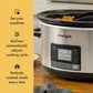 7-Quart Slow Cooker, Portable Programmable with Timer, Locking Lid, Stainless Steel; an Essential Kitchen Appliance, Perfect for Families and Gathering