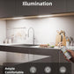 62LED under Cabinet Lighting with Charging Station 6 Pack, 2000Mah Rechargeable Battery Operated Motion Sensor Light, 3 Color Temps, Dimmable Wireless Closet Lights W/Remote for Kitchen, Pantry