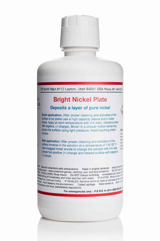 Bright Nickel Plating Solution - for Electroplating 1000Ml / 32 Oz