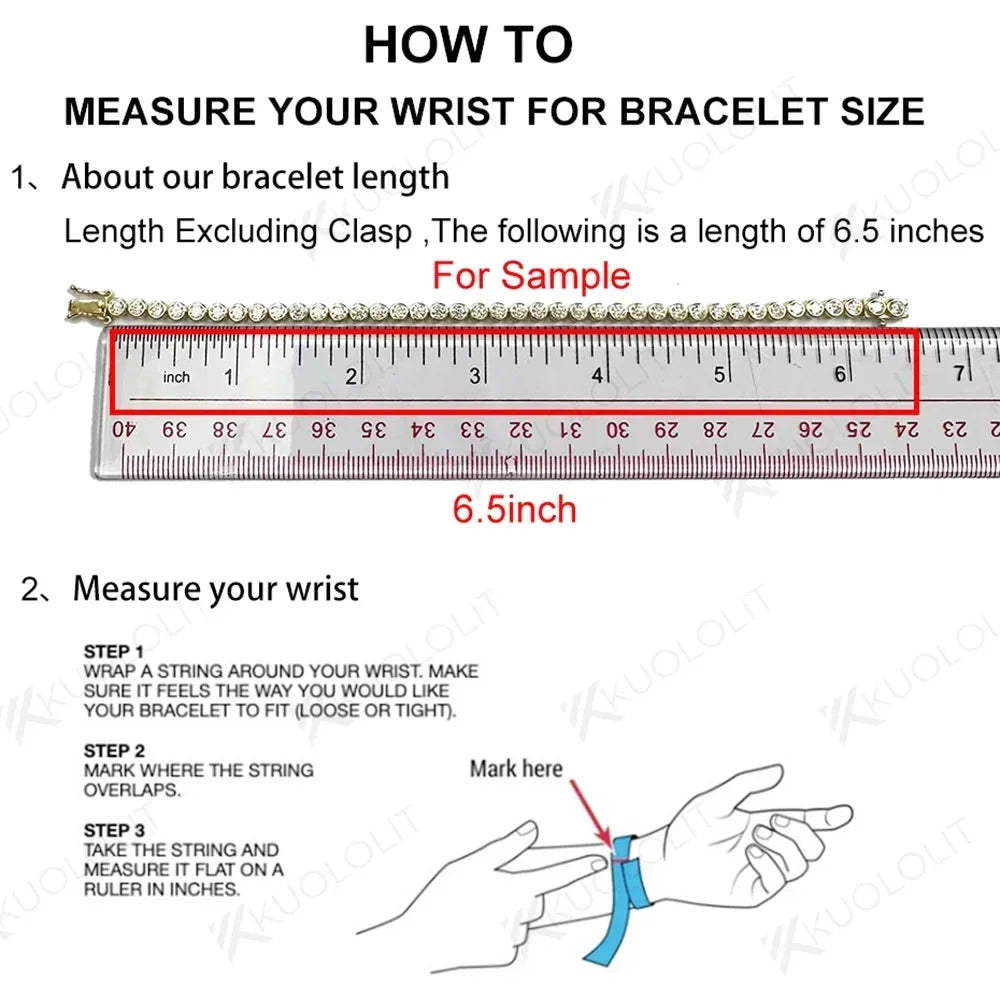 Lab Grown Diamonds Bracelets for Women Men 14K 10K 585 Solid Gold Tennis Bracelet Engagement Classic Christmas