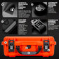 925 DJI™ Avata 2 Fly More Combo - Waterproof Hard Case with Drone Foam Insert, Crushproof, Portable Travel Case, Made in North America - Orange (18.7" X 14.8" X 7")