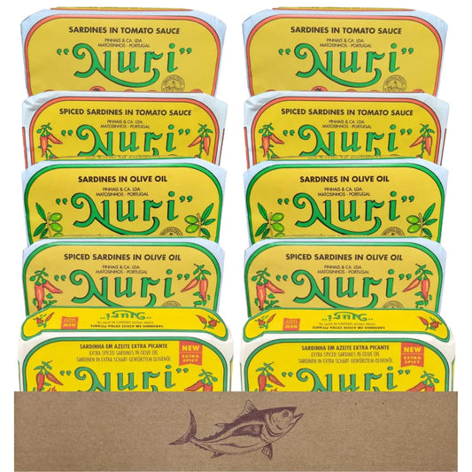 10 Pack Variety Including Nuri Portuguese Sardines Collection