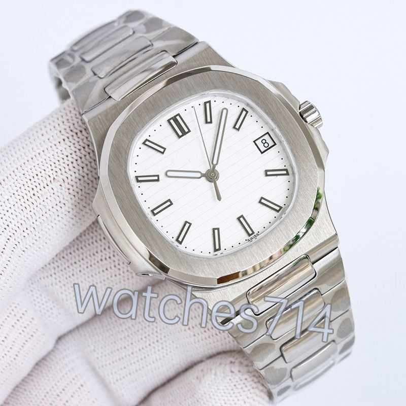 Mens Watch Top Super Quality PP 5711/CAL A324SC Automatic Mechanical Watch 3K Factory Rose Godl Ultrathin Thickness 904L Stainless Sapphire Waterproof 100M with Box