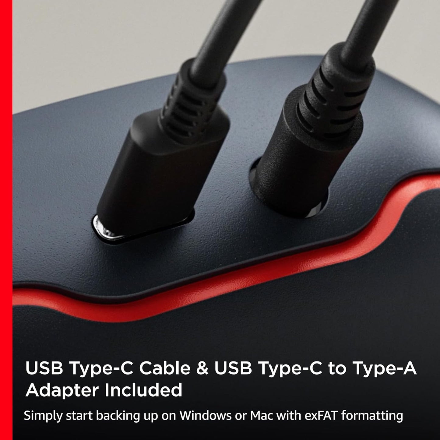 8TB Desk Drive SSD – Desktop External Solid State Drive, up to 1000Mb/S, USB-C, USB 3.2 Gen 2 - SDSSDT40-8T00-NA25​