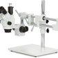 - SM-4NTP 7X-45X Simul-Focal Stereo Lockable Zoom Microscope on Dual Arm Boom Stand