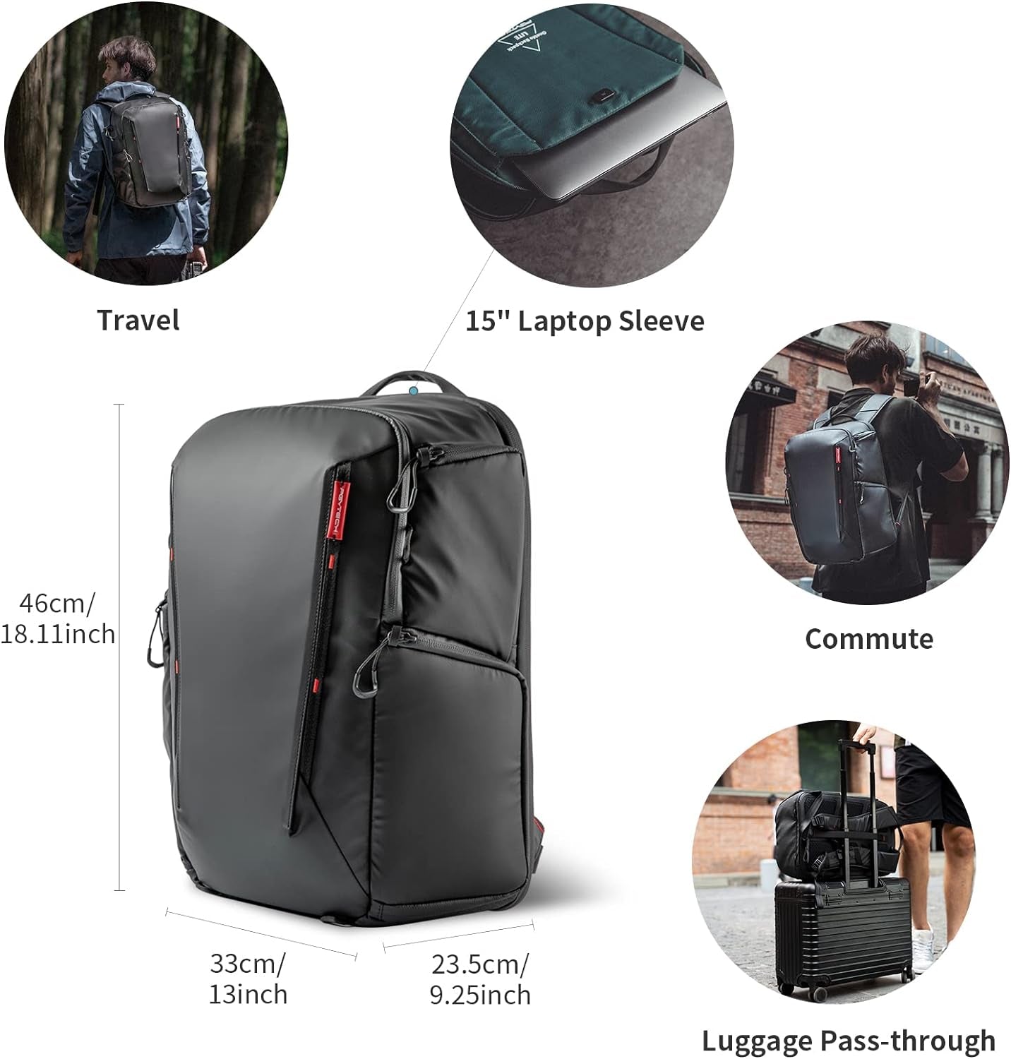 Onemo Lite Camera Backpack 22L for DJI, Sony, Canon, Nikon, OSMO Action/Pocket, DSLR/SLR Mirrorless, Drone, Camera Tripod Photographer Bag Gift